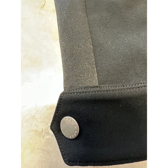 RAG & BONE Black Tuxedo Trim Cropped Cargo Ankle Pants Women Size 00 - Picture 7 of 10